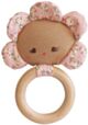 Alimrose Flower Baby Teether Rattle - Posy Heart