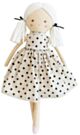 Alimrose Frankie Doll - Black Linen Spot (44cm)