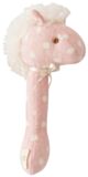 Alimrose Horse Stick Rattle - Pink White Spot
