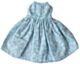 Alimrose Large Doll Dress - Blue Floral (40-45cm)