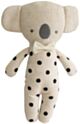 Alimrose Mini Koala Squeaker - Black Linen Spot (18cm)