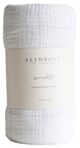 Alimrose Organic Muslin Swaddle - Grid Blue