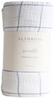 Alimrose Organic Muslin Swaddle - Grid Navy