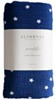 Alimrose Organic Muslin Swaddle - Starry Night Navy