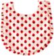 Alimrose Ruffle Edge Bib - Strawberry