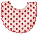 Alimrose Scallop Bib - Strawberries