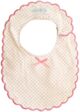 Alimrose Scallop Edge Bib - Spot Pink