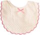 Alimrose Scallop Bib - Spot Pink