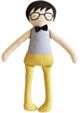 Alimrose Ted Boy Doll - Gingham (40cm)
