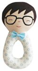 Alimrose Ted Grab Rattle - Blue
