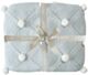 Alimrose Pom Pom Stroller Blanket - Powder Blue