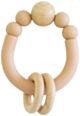 Alimrose Remy Beechwood Silicone Teether - Apricot