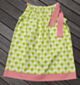 Handmade Single Tie Dress - Apple Spot (S 1-2y)