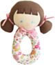 Alimrose Audrey Grab Rattle - Rose Garden