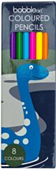 Bobble Art Dinosaur Coloured Pencils 8pk