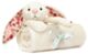 Jellycat Bashful Blossom Cream Bunny Berry Blankie (70cm)