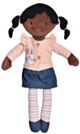 Bonikka Alicia Trio Doll - Black Hair (30cm)