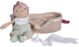 Bonikka Baby Doll in Knitted Carry Cot - Green (25cm)