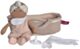 Bonikka Baby Doll in Knitted Carry Cot - Pink (25cm)