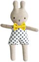 Alimrose Bonnie Bunny Toy Rattle - Navy (19cm)