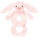 Jellycat Bashful Pink Bunny Ring Rattle (18cm)