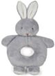 Bunnies by the Bay Bunny Ring Rattle - Grey (19cm)