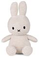 Miffy Plush Sitting ECO Corduroy - Light Stone Grey (23cm)
