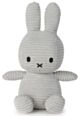 Miffy Plush Sitting ECO Corduroy - Soft Grey (23cm)