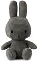 Miffy Plush Sitting ECO Corduroy - Grey (33cm)