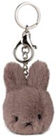 Miffy Plush Keychain in ECO Fuzzy - Taupe