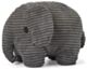 Miffy Plush Elephant ECO Corduroy - Grey (23cm)