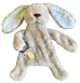 ES Kids Bunny Comforter with Dummy Holder - Beige/Blue (30cm)