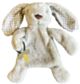ES Kids Bunny Comforter with Dummy Holder - Beige/Grey (30cm)