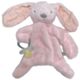 ES Kids Bunny Comforter with Dummy Holder - Pink Stripe (30cm)