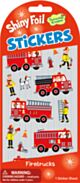Firetrucks Shiny Foil Stickers