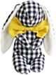 Alimrose Floppy Bunny - Black Gingham (25cm)