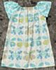 Handmade Flutter Sleeve Dress - Butterfly Blue (XS 6-12m)