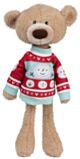 Gund Sleigh Toothpick Bear with Christmas Sweater (38cm)