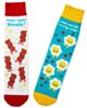Hallmark Better Together Funny Crew Socks - Bacon & Eggs