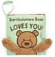 Jellycat Bartholomew Bear Loves You Fabric Book