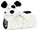 Jellycat Bashful Black & Cream Puppy Blankie (70cm)