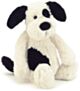 Jellycat Bashful Black & Cream Puppy - Medium (31cm)