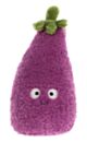 Keel Toys Keeleco Snackies Arthur Aubergine Eggplant Plush (13cm)