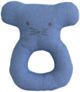 Alimrose Linen Mouse Ring Rattle - Chambray