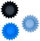Lunch Punch Jumbo Silicone Cups - Blue (3 pack)