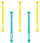 Lunch Punch Silicone Wrap Bands - Yellow (5 pack)