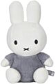 Miffy Plush Fluffy Cuddle Rattle Toy Large - Blue (35cm)