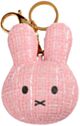 Miffy Plush Boucle-Style Keyring Bag Charm - Pink (10cm)
