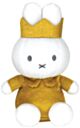 Miffy Plush with Crown - Gold (20cm)