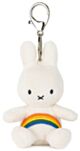 Miffy Plush Rainbow Keychain - Offwhite